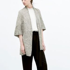 Zara cardigan/sweater - light grey knit